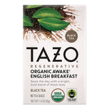Tazo® Seattle's Best® Tea Bags, Organic Awake English Breakfast, 16/Box (TZOTAZ00303BX) Box of 16
