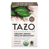 Tazo® Seattle's Best® Tea Bags, Organic Awake English Breakfast, 16/Box (TZOTAZ00303BX) Box of 16