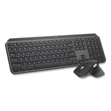 Logitech® MX Keys Combo for Business Wireless Keyboard and Mouse Gen 2, 33 ft Wireless Range, Graphite (LOG920010923) Each