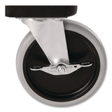 Rubbermaid® Commercial End Loader Rack for Food Boxes and Sheet Pans, 18 Rack, Plastic, 23.75" x 28.75" x 67.88", Black (RCPFG332000BLA) Each