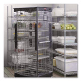 Rubbermaid® Commercial End Loader Rack for Food Boxes and Sheet Pans, 18 Rack, Plastic, 23.75" x 28.75" x 67.88", Black (RCPFG332000BLA) Each