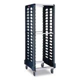 Rubbermaid® Commercial End Loader Rack for Food Boxes and Sheet Pans, 18 Rack, Plastic, 23.75" x 28.75" x 67.88", Black (RCPFG332000BLA) Each