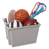 Rubbermaid® Commercial Palletote Box, 1.6 cu ft, 15.5" x 19.5" x 13", Gray (RCPFG172200GRAY) Each