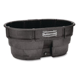 Rubbermaid® Commercial Stock Tank, 150 gal, 39" x 58" x 25", Polyethylene, Black (RCPFG424500BLA) Each