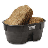 Rubbermaid® Commercial Stock Tank, 150 gal, 39" x 58" x 25", Polyethylene, Black (RCPFG424500BLA) Each