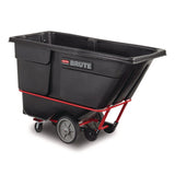 Rubbermaid® Commercial 5-Inch Swivel Plate Caster, 4.5" x 3.75" Plate Stem, Black (SGSFG1316L20000) Each