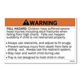 Rubbermaid® Commercial Sturdy Chair Youth Seat with Casters, Black (RCPFG780508BLA) Each