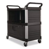 Rubbermaid® Commercial Utility Cart Replacement Parts, Panel Kit for FG409300BLA, FG409500BLA, FG9T3500BLA, FG9T3400BLA, FG9T4100BLA, Plastic, Black (SGSFG4093L1BLA) Each