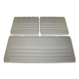 Rubbermaid® Commercial Utility Cart Replacement Parts, Panel Kit, For Rubbermaid FG4092, FG4093, FG4094, Plastic, Gray (SGSFG4093L1GRAY) Each