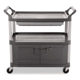 Rubbermaid® Commercial Utility Cart Replacement Parts, Panel Kit, For Rubbermaid FG4092, FG4093, FG4094, Plastic, Gray (SGSFG4093L1GRAY) Each