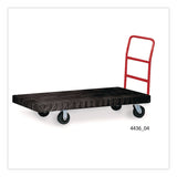 Rubbermaid® Commercial Replacement Plate Casters, 4" x 4.5" Swivel/Rigid Mount Plate, 8" Wheel, Black, 4 /Set (SGSFG4436L80000) Each