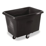 Rubbermaid® Commercial Replacement Plate Casters, 3.63" x 2.88" Swivel Mount Plate, 5" Wheel, Black (SGSFG25533) Each