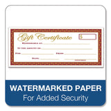 TOPS™ Gift Certificate with Stub Book, 7.81 x 3.25, Cream, 25 Certificates (ABFGFTBK1) Each