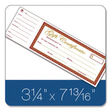 TOPS™ Gift Certificate with Stub Book, 7.81 x 3.25, Cream, 25 Certificates (ABFGFTBK1) Each