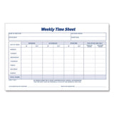 Adams Business Forms Weekly Time Sheets, Two-Part Carbonless, 8.5 x 5.5, 100 Forms Total (ABFNC9507) Pack of 100