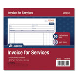 Adams Business Forms Multipart Service Invoice Pad, Three-Part Carbonless, 8.5 x 6.94, 50 Forms Total (ABFNCT8745) Pack of 50