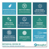Benefect® Benefect® Botanical Decon 30 Disinfectant Cleaner, Light Lemon and Thyme Scent, 1 gal Bottle (BEF20476) Each