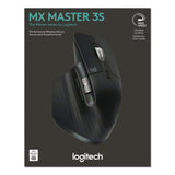 Logitech® MX Master 3S for Business Wireless Mouse, 33 ft Wireless Range, Right, Black (LOG910006581) Each
