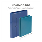Samsill® Economy Round Ring View Binders, 3 Rings, 1" Capacity, 8.5 x 5.5, Assorted, 6/Carton (SAMMP28609) Case of 6