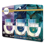 Febreze PLUG Air Freshener Refills, Mountain/Ocean/Rainforest, 2.63 oz, 3/Pack, 6 Packs/Carton (PGC16249) Case of 6