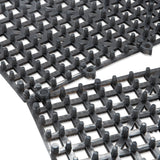 San Jamar® Versa-Mat Bar-Shelf Liner, Plastic, 12w x 12d x 0.25h, Black, 24/Carton (SJMVM5280BK) 12 mats