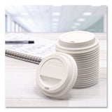 Solo Traveler Cappuccino Style Dome Lid, Fits 10 oz to 24 oz Hot Cups, White, 95 Lids/Sleeve, 10 Sleeves/Carton (SCCTLP316PPR) Case of 950