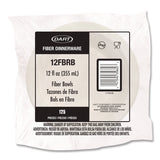 Dart® Compostable Molded Fiber Dinnerware, ProPlanet Seal, Bowl, 12 oz, Natural, 1,000/Carton (DCC12FBRB) Case of 1000