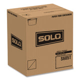 Solo Double Poly Paper Food Containers, 5 oz, 3.38" Diameter x 2.01"h, White, Paper, 1,000/Carton (SCCS605T02050) Case of 1000