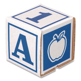 Bankers Box® At Play 123 ABC Learning Blocks, Corrugated Board, Assorted, 50/Pack (FEL100016408) Each