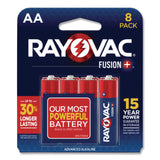 Rayovac® Fusion Performance Alkaline AA Batteries, 8/Pack (RAY8158TFUS) Pack of 8