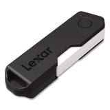 Lexar™ Twist Turn2 USB 2.0 Flash Drive, 128 GB, Black (LXR24388081) Each