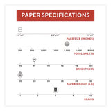 TRU RED Printer Paper, 92 Bright, 20 lb Bond Weight, 8.5 x 11, 500 Sheets/Ream, 5 Reams/Carton (TUD990176) Case of 5