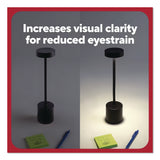 TRU RED™ LED Desk Lamp, Candlestick Neck, 13.5" High, Black (TUDTR61984) Each