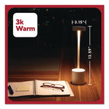 TRU RED™ LED Desk Lamp, Candlestick Neck, 13.5" High, White (TUDTR61986) Each
