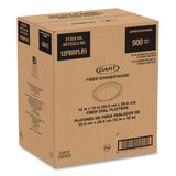 Dart® Compostable Molded Fiber Dinnerware, Platter, 12" Diameter, Natural, 500/Carton (DCC12FBRPLR1) Case of 500