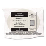 Dart® Compostable Molded Fiber Dinnerware, Platter, 12" Diameter, Natural, 500/Carton (DCC12FBRPLR1) Case of 500