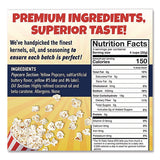 Great Western Products Premium America Popcorn, Butter, 8 oz Pack, 36/Carton (GWEGRE00016) Case of 36