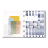 Cambridge® Dewdrop Academic Weekly Monthly Planner, Watercolor Floral, Blue/Gray/Purple Cover, 12-Month (July to June): 2025 to 2026 (AAG1742905A) Each