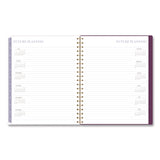 Cambridge® Leah Bisch Petite Floral Academic Weekly Monthly Planner, 11 x 8.5, Purple/Green Cover, 12-Month (July to June): 2025 to 2026 (AAGLB38905A) Each