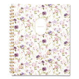 Cambridge® Leah Bisch Petite Floral Academic Weekly Monthly Planner, 11 x 8.5, Purple/Green Cover, 12-Month (July to June): 2025 to 2026 (AAGLB38905A) Each