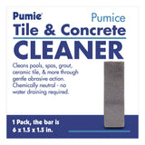 Pumie® Tile and Concrete Cleaner, 6 x 1.5, Gray, 12/Carton (UPMPB80Q) Case of 12