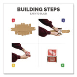 Bankers Box® At Play 123 ABC Learning Blocks, Corrugated Board, Assorted, 50/Pack (FEL100016408) Each