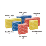 Bankers Box® At Play Cardboard Building Block, Corrugated Board, Assorted, 40/Pack (FEL1230801) Each