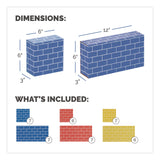 Bankers Box® At Play Cardboard Building Block, Corrugated Board, Assorted, 40/Pack (FEL1230801) Each