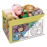 Bankers Box® At Play Color in Toy Box, Animal Design, 1 Section, 5.25 Cu Ft, 28" x 18" x 18", White/Black (FEL1231701) Each