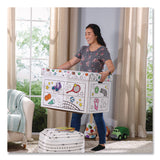 Bankers Box® At Play Color in Toy Box, Sports Design, 1 Section, 5.25 cu ft, 28" x 18" x 18", White/Black (FEL1231601) Each