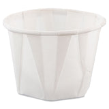 SOLO® Paper Portion Cups, 1 oz, White, 250/Bag, 20 Bags/Carton (SCC100) Case of 5000