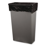 Heritage High-Density Waste Can Liners, 33 gal, 16 mic, 33 x 40, Black, Roll, 250/Carton (HERZ6640VKR01) Case of 250