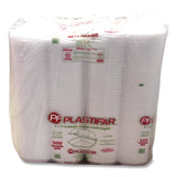 Plastifar Foam Hinged Lid Containers, 6 x 6 x 3, White, Foam, 500/Carton (PST12175) Case of 500