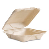 Vegware™ Nourish Molded Fiber Takeout Containers, Compostable, 7.9 x 7.9 x 2.9, White, Sugarcane, 200/Carton (VEGVWHC81NFA) Case of 200